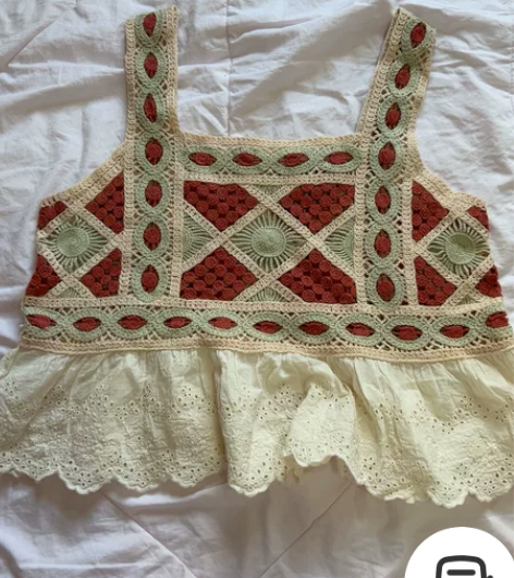 针织小吊带 背心 外穿 波西米亚度假风 S...