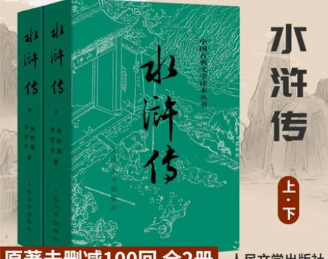 水浒传 水浒传原著正版(上下)2册 人民文...