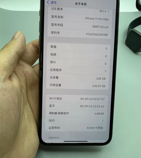 11promax256  美版黑解 插卡即...