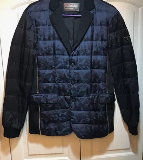 prada/普拉达男士休闲西服版羽绒服外套...