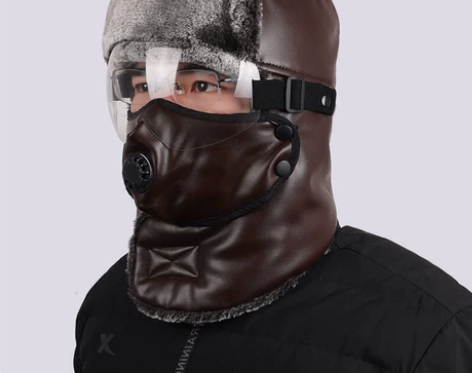 帽子男冬季加厚保暖防寒雷锋帽中老年骑行电动...