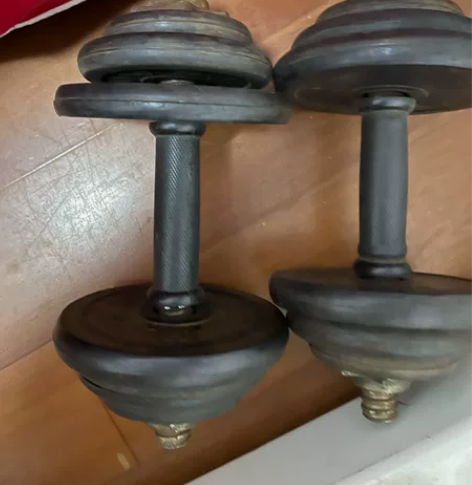 出售哑铃12kg一对铁 感兴趣的话点“我想...