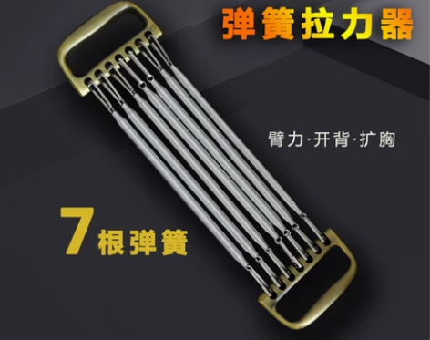 拉力器 拉力器扩胸器弹簧脚蹬男家用健身器材
