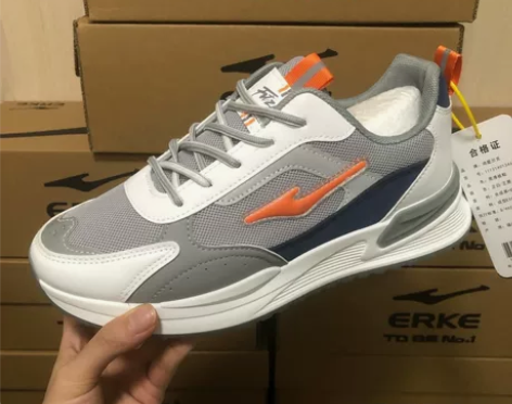 鸿星尔克男鞋运动鞋男士秋季新款时尚网面轻便...