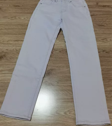 韩国代购浅紫色s码牛仔裤 超级软，实物颜色...