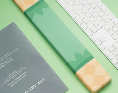 水果腕托键盘腕托记忆棉办公女生可爱硅胶掌托...