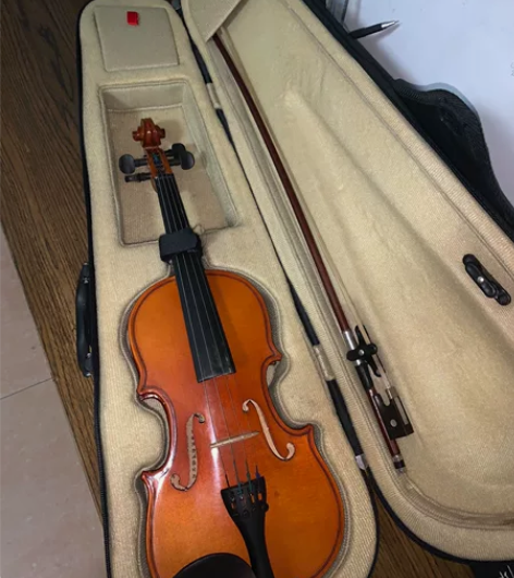 纯手工定制小提琴 送琴谱送松油一个 适合初...