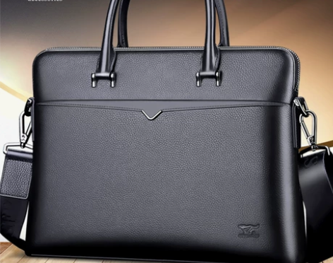 【狂欢价】七匹狼男包手提包真皮男士包包商务...