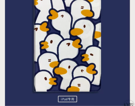 ipad保护壳2020新款10.2油画鸭子...