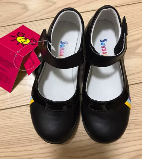 全新带吊牌，阳光宝贝品牌，女童黑色公主鞋，...