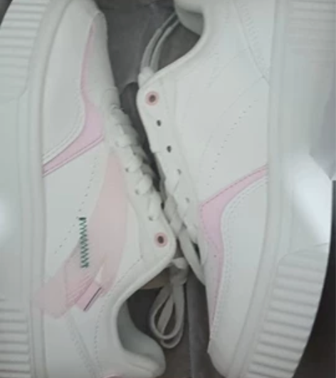 anta安踏 生活系列板鞋 粉白 35.5码 全新无试穿 鞋...