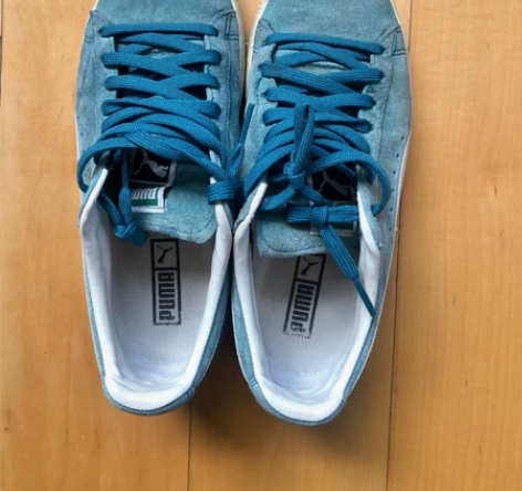 puma彪马限量版板鞋 女鞋 淡水绿色 翻...