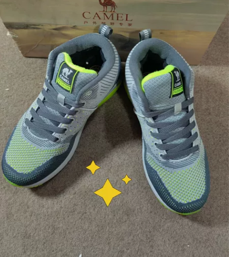 正品骆驼户外鞋,女款飞织加绒款,品质超好,...