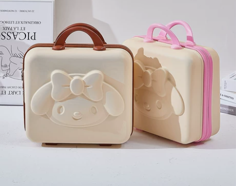 手提行李箱女14寸化妆箱小型旅行箱小号轻便...