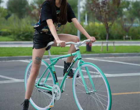 死飞自行车实心胎活飞倒刹车单车轻便公路赛网...