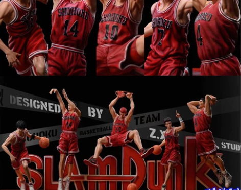 手办灌篮高手湘北五虎ZX真香社晴子樱木宫城...