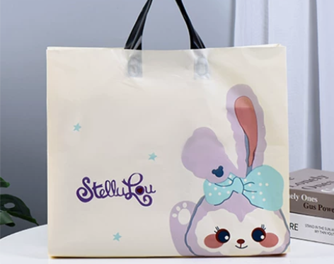 可爱时尚网红兔子年童装店购物袋子定制印lo...