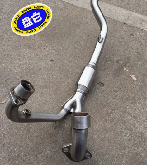 双缸摩托车排气管前段 魅影国四电喷 255...