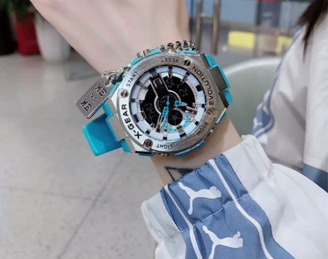 王一博独角兽小钢炮手表男士电子表女初高中学...