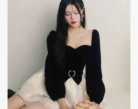 连衣裙短裙Nininio白茶甜心 法式高级感