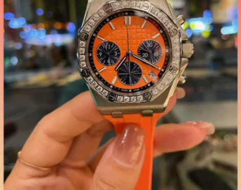 新款橡树石英离岸手表女款全新个性时尚橡胶大...