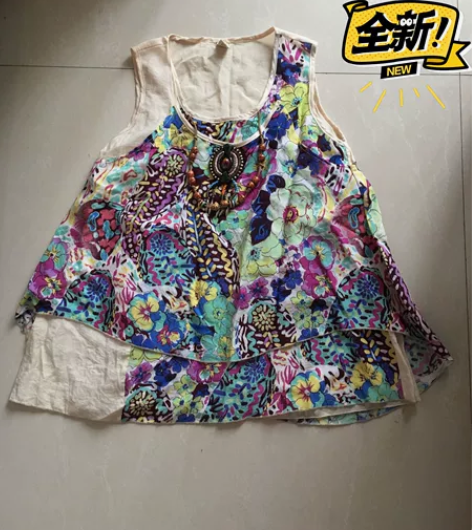 全新夏季民族风情文艺风设计感小众全棉度假旅...