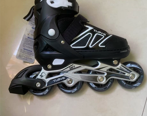 SOFT天鹅溜冰鞋成人直排轮滑鞋成年花式旱...