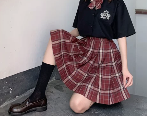 现货安可原创 咖啡奶糖 正统JK制服百褶裙...