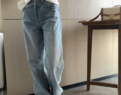 ?阔腿牛仔裤 L码 很便宜了，不议价 墨迹...
