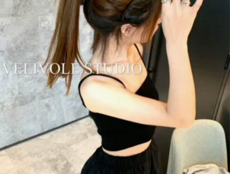 velivole梨涡夏季女士吊带背心质感小...
