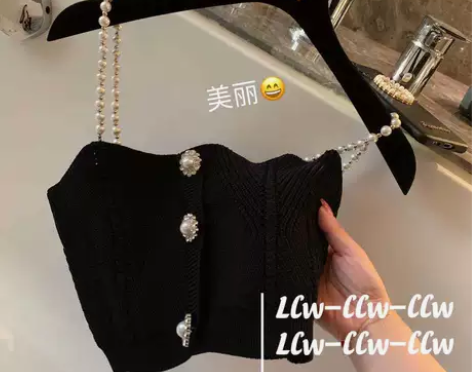 超重工~短款针织吊带2022夏季新款女百搭...