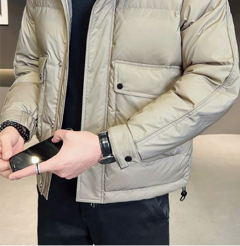 羽绒服男冬季2022年新款潮牌连帽帅气男装...