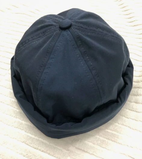 COS 深蓝色瓜皮帽地主帽 大小可调节 5...