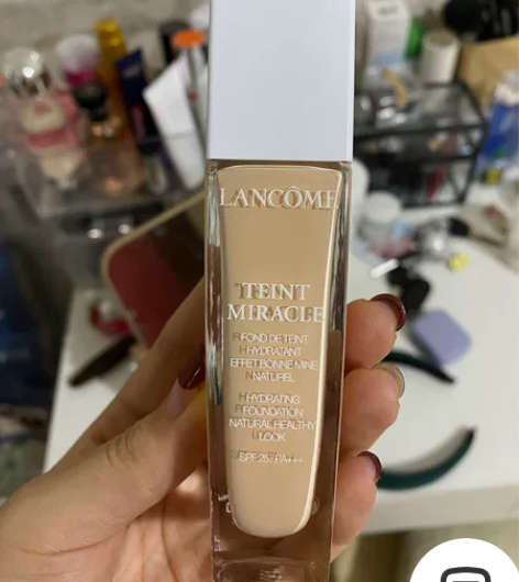 兰蔻持妆粉底液 奇迹薄纱p-00号色 我化...