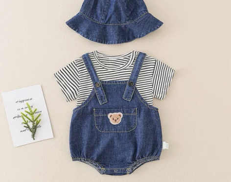 儿童牛仔背带裤（不分男女） 感兴趣的话点“...