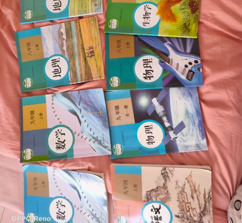初中人教版课本语文化学物理数学生物地理九年...