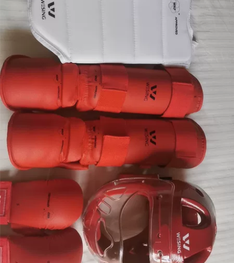 九日山空手道护具全套,正品,闲置,七八成新...