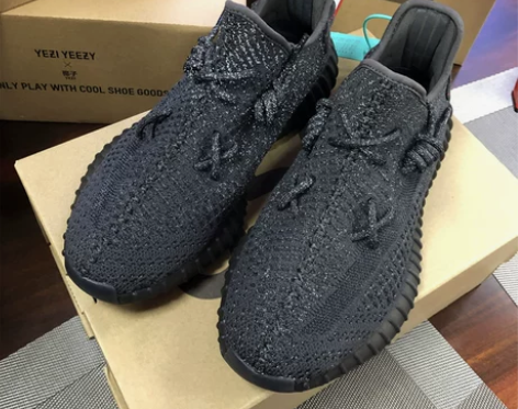 2022夏季椰子鞋男款350v2黑天使真爆...