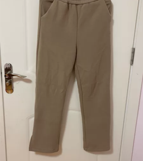 暖暖裤女式阔腿裤，加绒，侧面开衩，穿过1次...