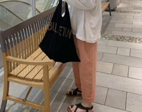 elielim 纯色高腰棉麻阔腿裤女夏季2...