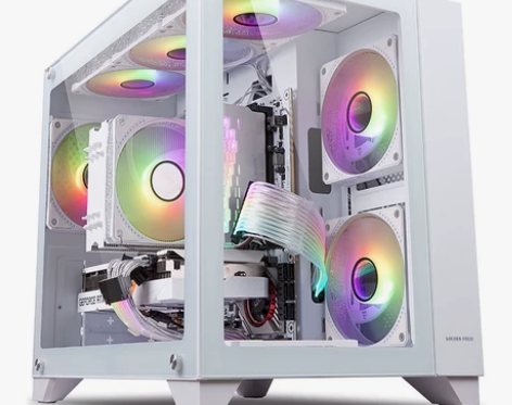 金河田海景房侧透机箱 白色235黑色225...