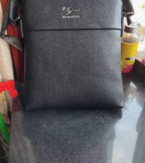 全新正品袋鼠男士单肩斜挎包 不是真皮男包，...