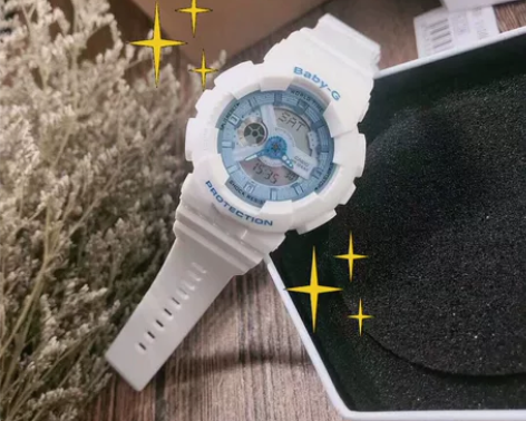 卡西欧手表女表baby-g海洋之心蓝色超显...