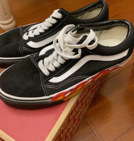 VANS火焰鞋 买来仅试 38.5码 春秋...