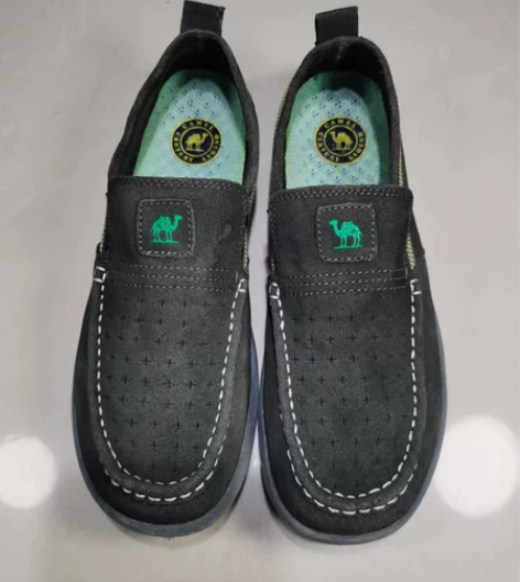 44码270骆驼品牌男鞋软皮真皮皮鞋头层牛...