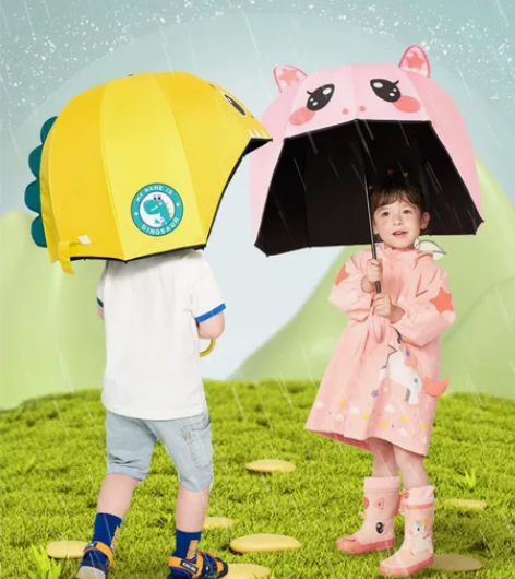 KK树儿童雨伞晴雨两用女孩遮阳伞防紫外线幼...