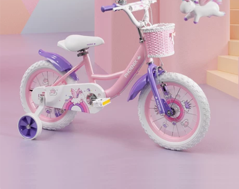 凤凰儿童自行车18寸女孩宝宝单车2-3-6...