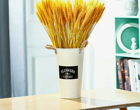 天然黄金麦穗干花大麦花束客厅田园装饰摆件干...