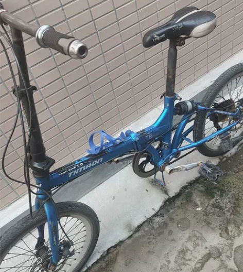 折叠自行车，20寸轮，顺畅骑，能刹，能折叠...