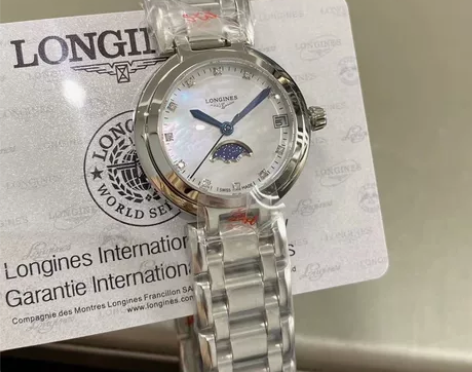 爆款Longines浪琴心月系列石英表手表...